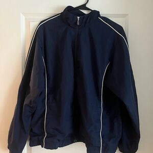 Navy Blue windbreaker Jacket